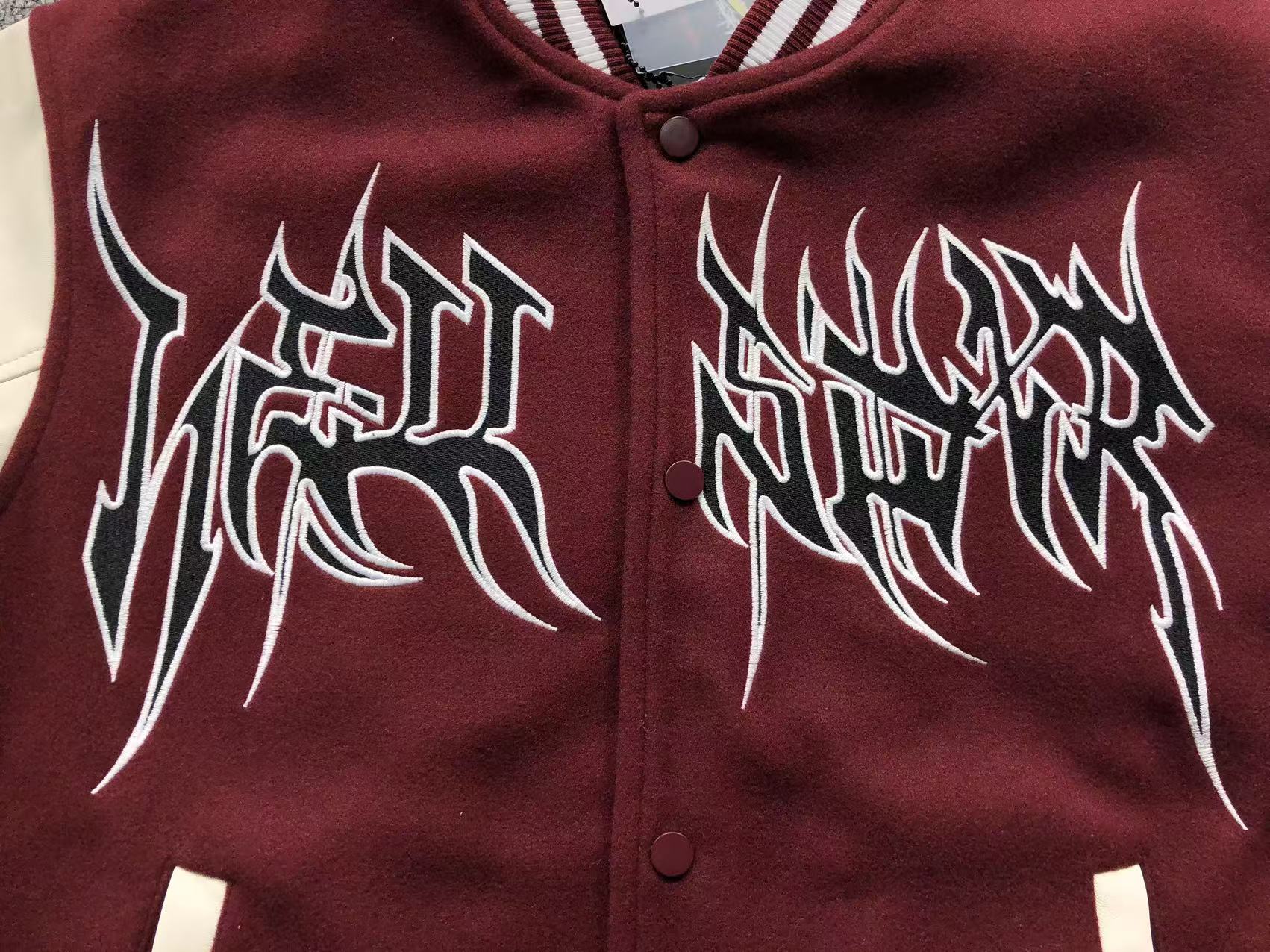 HELLSTAR COMPLEXCON EXCLUSIVE VARSITY JACKET MAROON - Sin Sity Reps