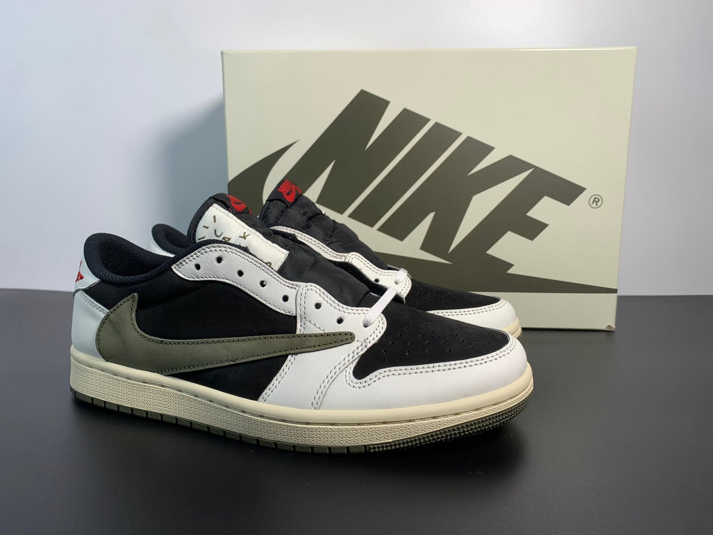 JORDAN 1 RETRO LOW OG SP TRAVIS SCOTT OLIVE - Sin Sity Reps