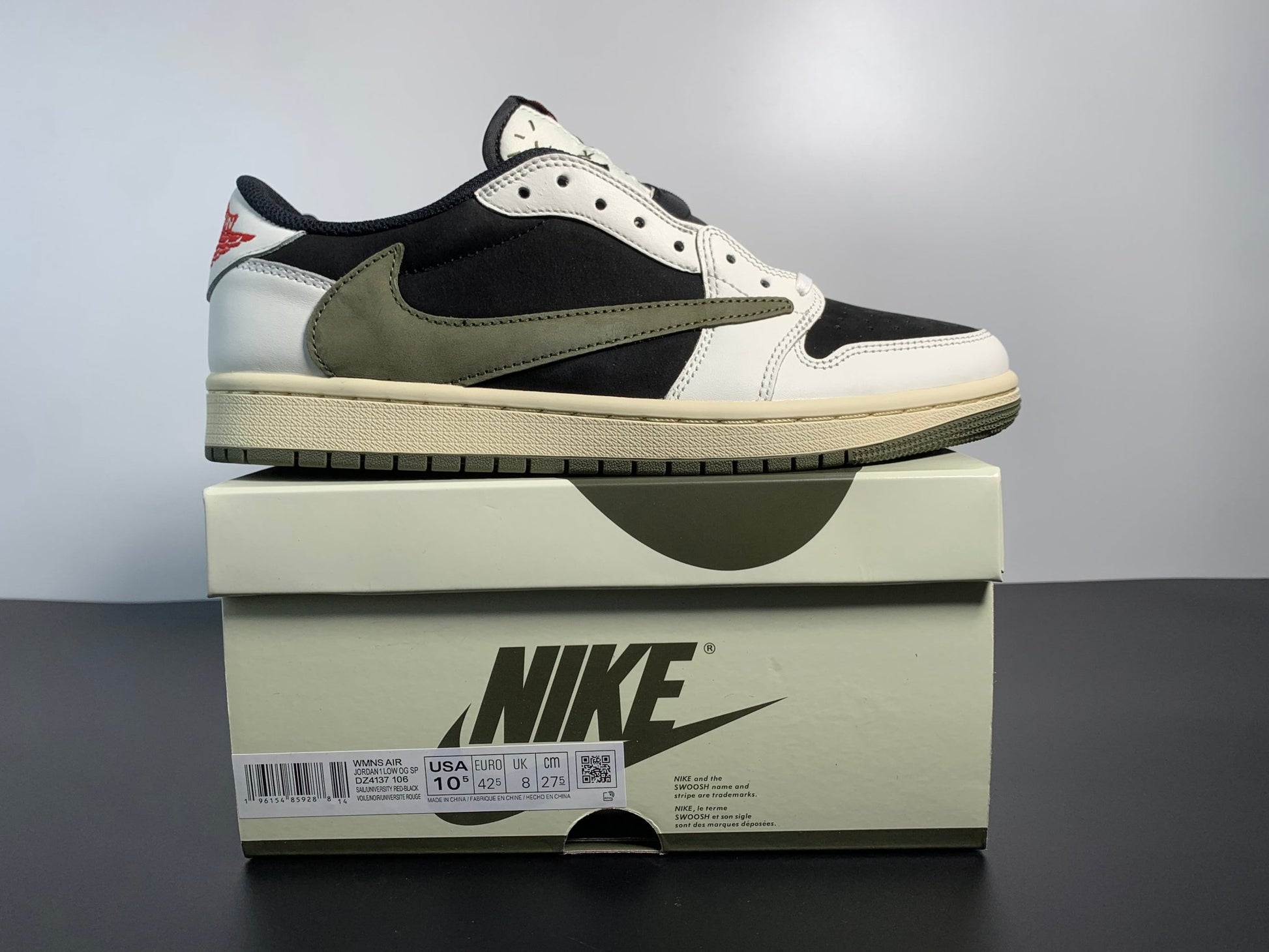 JORDAN 1 RETRO LOW OG SP TRAVIS SCOTT OLIVE - Sin Sity Reps