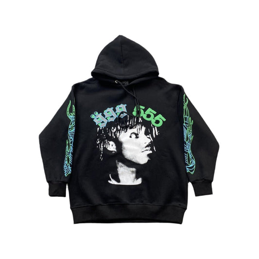 JUICE WRLD x SP5DER HOODIE BLACK - Sin Sity Reps