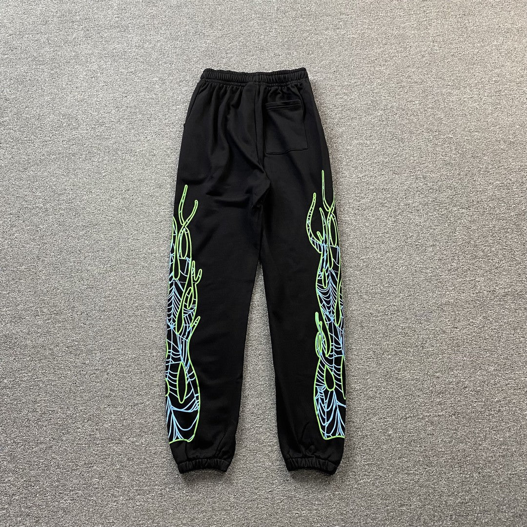 JUICE WRLD x SP5DER SWEATPANTS BLACK - Sin Sity Reps