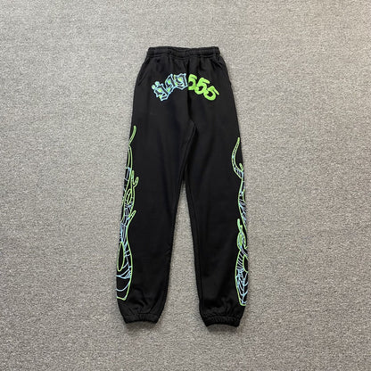 JUICE WRLD x SP5DER SWEATPANTS BLACK - Sin Sity Reps