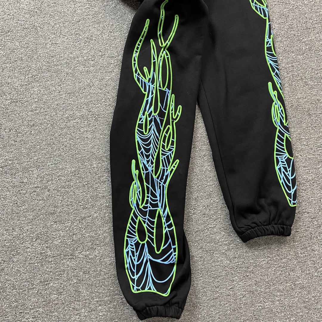 JUICE WRLD x SP5DER SWEATPANTS BLACK - Sin Sity Reps