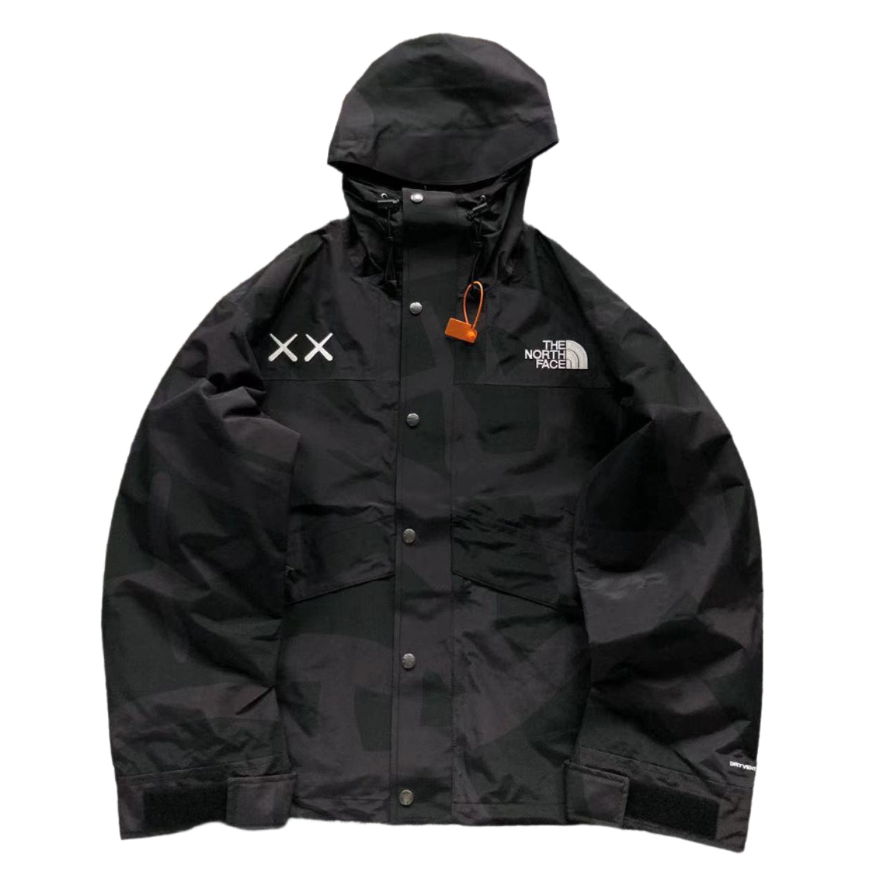 KAWS x THE NORTH FACE RETRO 1986 MOUNTAIN JACKET BLACK - Sin Sity Reps