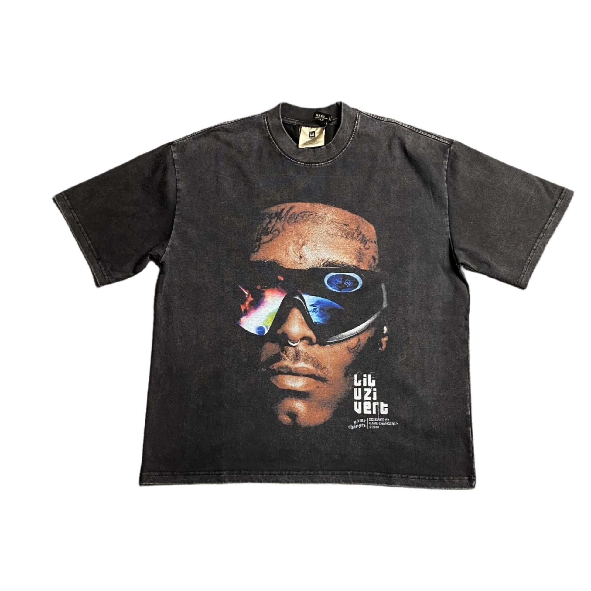 LIL UZI VERT VINTAGE GRAPHIC TEE DARK GREY - Sin Sity Reps