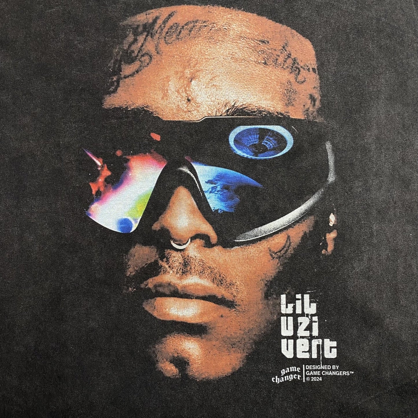 LIL UZI VERT VINTAGE GRAPHIC TEE DARK GREY - Sin Sity Reps