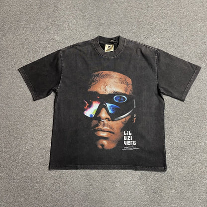 LIL UZI VERT VINTAGE GRAPHIC TEE DARK GREY - Sin Sity Reps