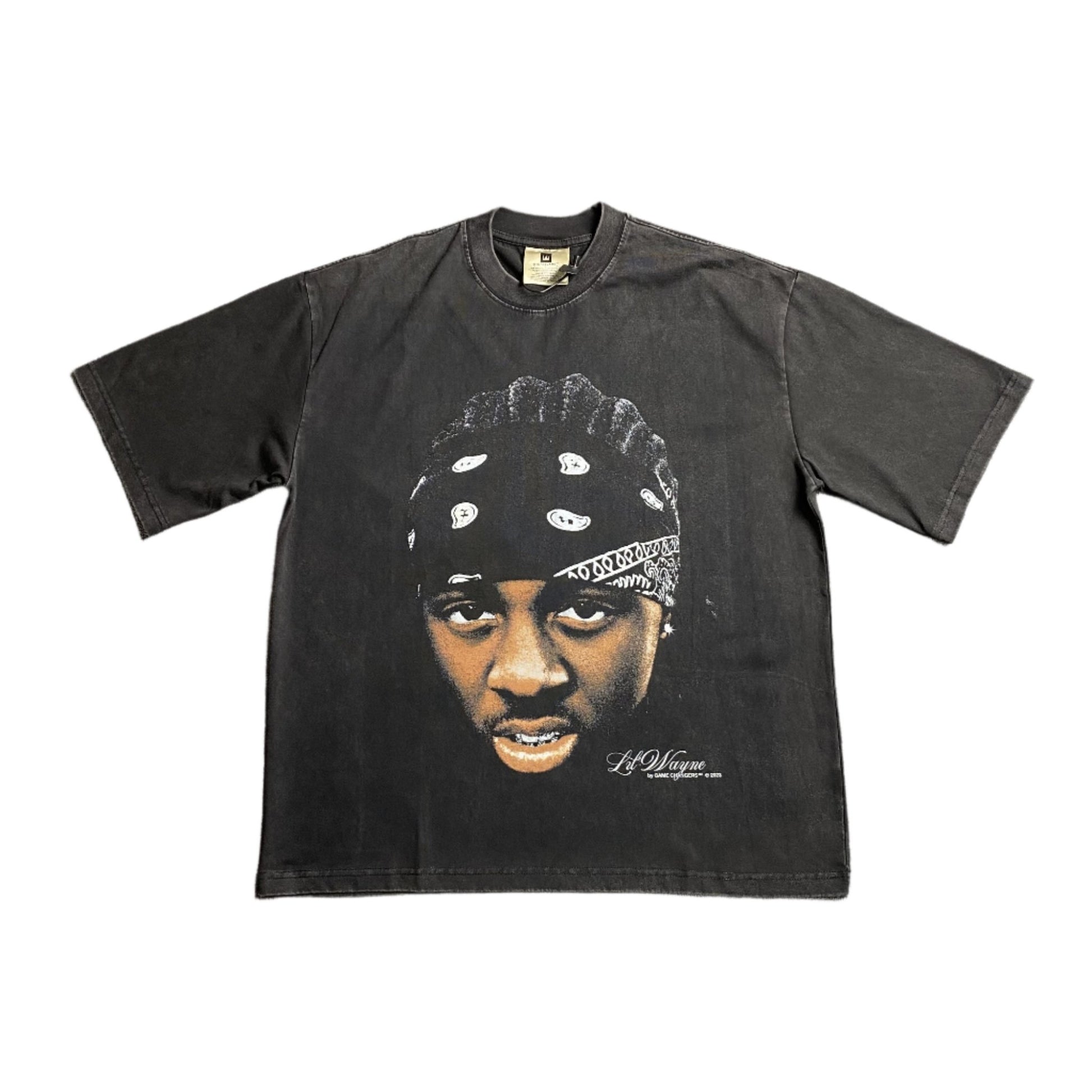 LIL WAYNE VINTAGE GRAPHIC TEE DARK GREY - Sin Sity Reps