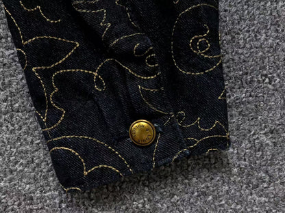 LOUIS VUITTON LV EMBROIDERED UTILITY DENIM JACKET - Sin Sity Reps