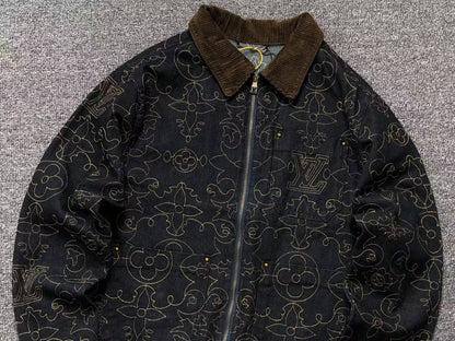 LOUIS VUITTON LV EMBROIDERED UTILITY DENIM JACKET - Sin Sity Reps