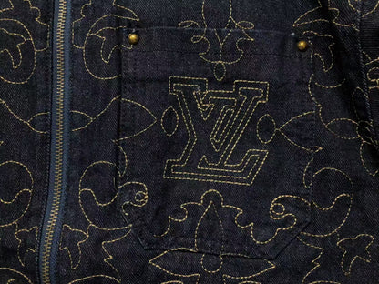 LOUIS VUITTON LV EMBROIDERED UTILITY DENIM JACKET - Sin Sity Reps