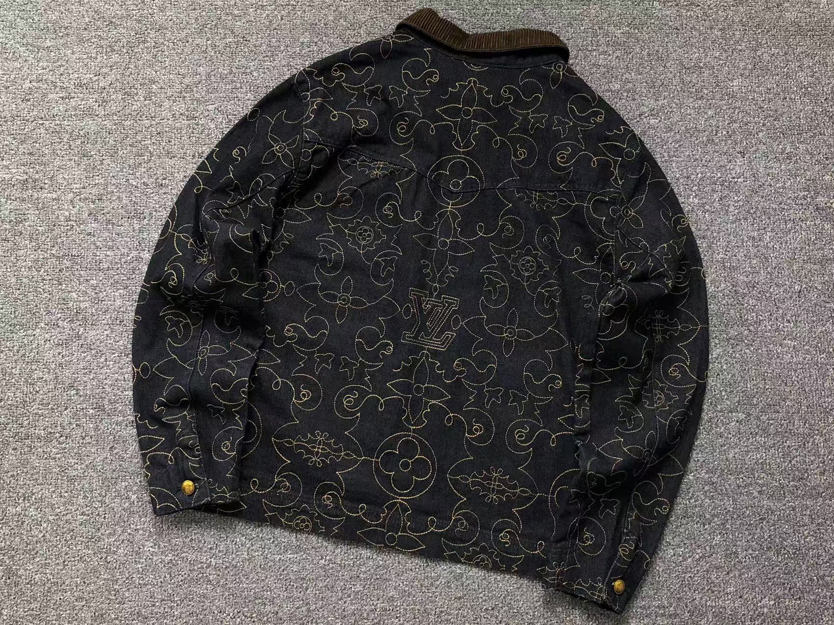 LOUIS VUITTON LV EMBROIDERED UTILITY DENIM JACKET - Sin Sity Reps