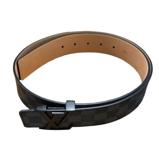 LOUIS VUITTON LV INITIALES BELT GRAPHITE BLACK - Sin Sity Reps