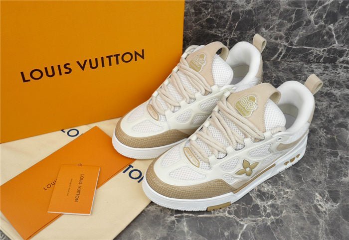 LOUIS VUITTON LV SKATE SNEAKER BEIGE WHITE - Sin Sity Reps