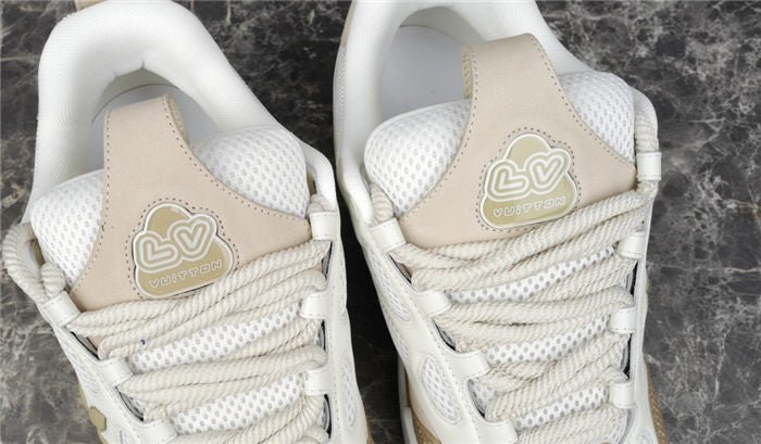 LOUIS VUITTON LV SKATE SNEAKER BEIGE WHITE - Sin Sity Reps