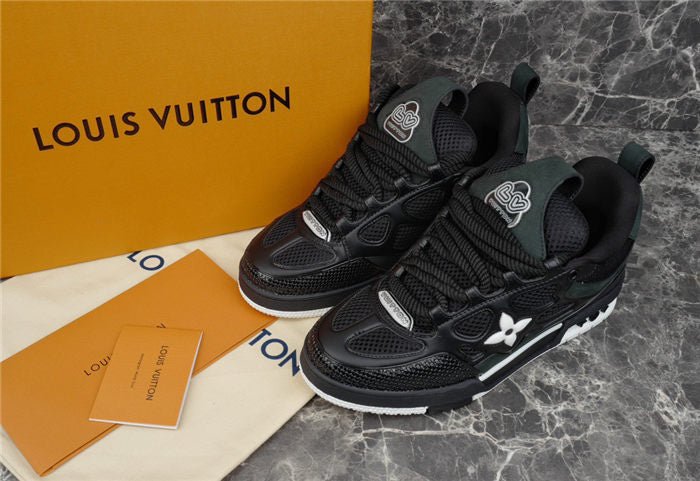 LOUIS VUITTON LV SKATE SNEAKER BLACK WHITE - Sin Sity Reps