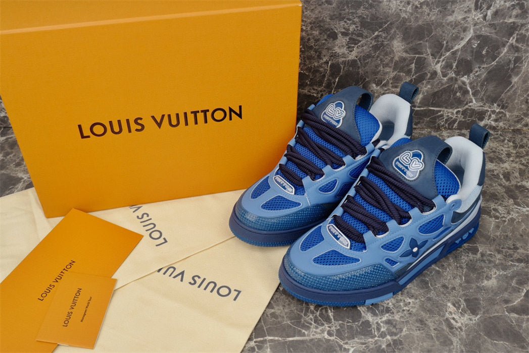 LOUIS VUITTON LV SKATE SNEAKER BLUE - Sin Sity Reps