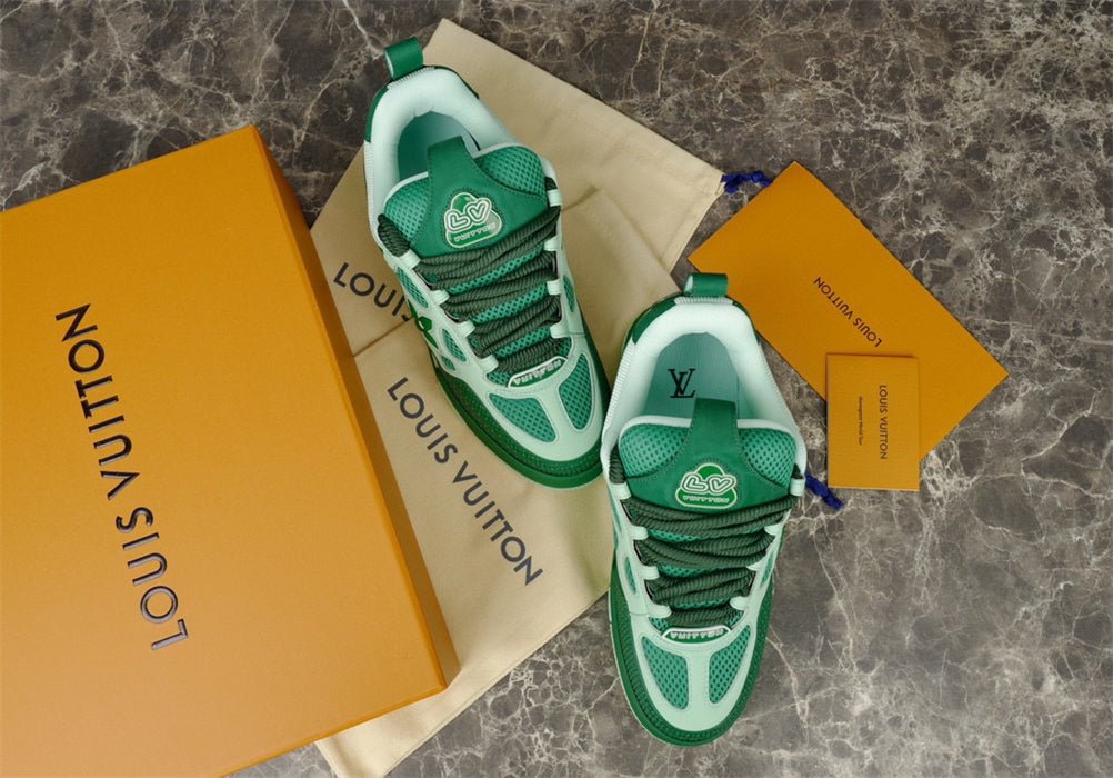 LOUIS VUITTON LV SKATE SNEAKER GREEN - Sin Sity Reps