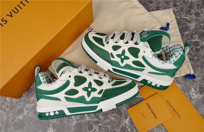 LOUIS VUITTON LV SKATE SNEAKER GREEN WHITE - Sin Sity Reps