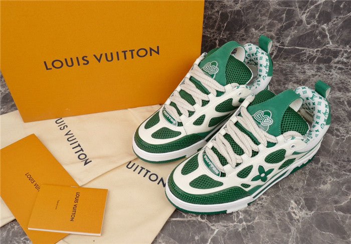 LOUIS VUITTON LV SKATE SNEAKER GREEN WHITE - Sin Sity Reps