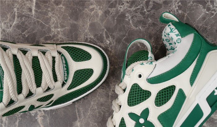 LOUIS VUITTON LV SKATE SNEAKER GREEN WHITE - Sin Sity Reps