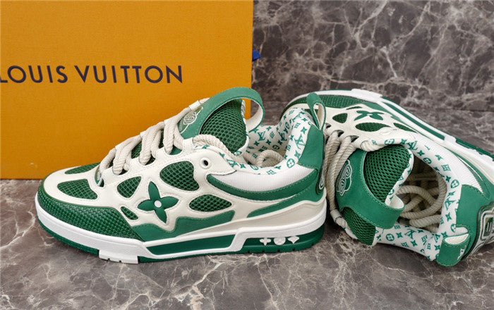 LOUIS VUITTON LV SKATE SNEAKER GREEN WHITE - Sin Sity Reps