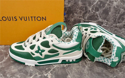 LOUIS VUITTON LV SKATE SNEAKER GREEN WHITE - Sin Sity Reps