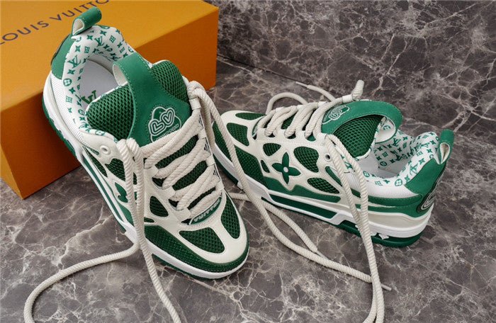 LOUIS VUITTON LV SKATE SNEAKER GREEN WHITE - Sin Sity Reps