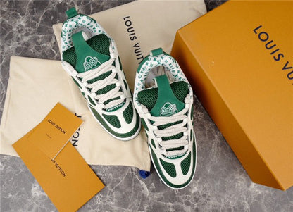 LOUIS VUITTON LV SKATE SNEAKER GREEN WHITE - Sin Sity Reps