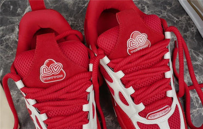 LOUIS VUITTON LV SKATE SNEAKER RED WHITE - Sin Sity Reps