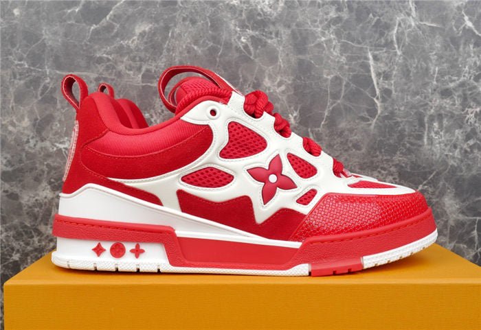 LOUIS VUITTON LV SKATE SNEAKER RED WHITE - Sin Sity Reps