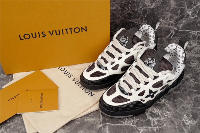 LOUIS VUITTON LV SKATE SNEAKER WHITE BLACK - Sin Sity Reps