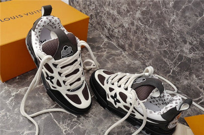 LOUIS VUITTON LV SKATE SNEAKER WHITE BLACK - Sin Sity Reps