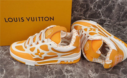 LOUIS VUITTON LV SKATE SNEAKER YELLOW WHITE - Sin Sity Reps