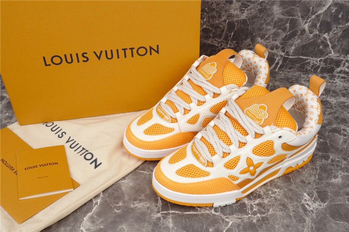 LOUIS VUITTON LV SKATE SNEAKER YELLOW WHITE - Sin Sity Reps