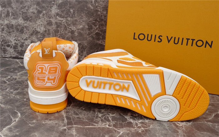 LOUIS VUITTON LV SKATE SNEAKER YELLOW WHITE - Sin Sity Reps