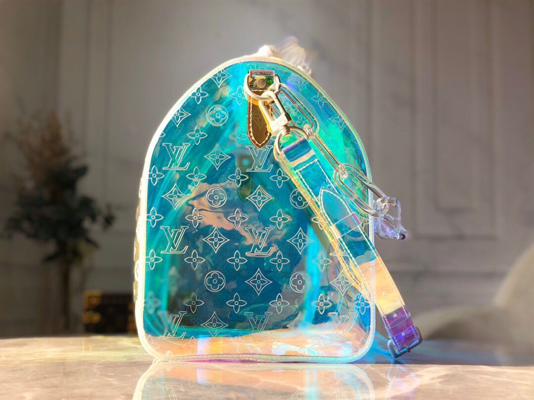 LOUIS VUITTON MONOGRAM 50 PRISM HOLOGRAPHIC TRAVEL BAG - Sin Sity Reps