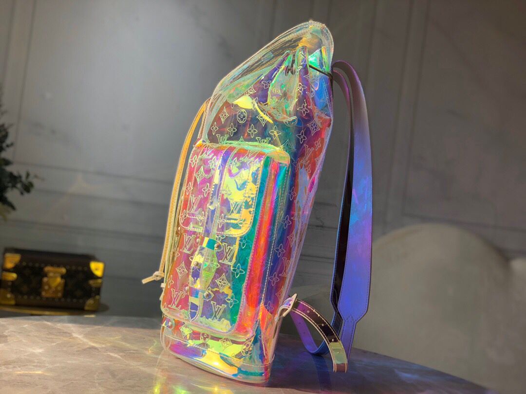 LOUIS VUITTON MONOGRAM GM PRISM HOLOGRAPHIC BACKPACK - Sin Sity Reps