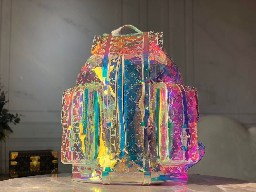 LOUIS VUITTON MONOGRAM GM PRISM HOLOGRAPHIC BACKPACK - Sin Sity Reps