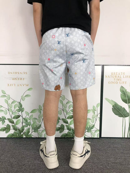 LOUIS VUITTON MONOGRAM SHORTS MULTICOLOR LIGHT GREY - Sin Sity Reps