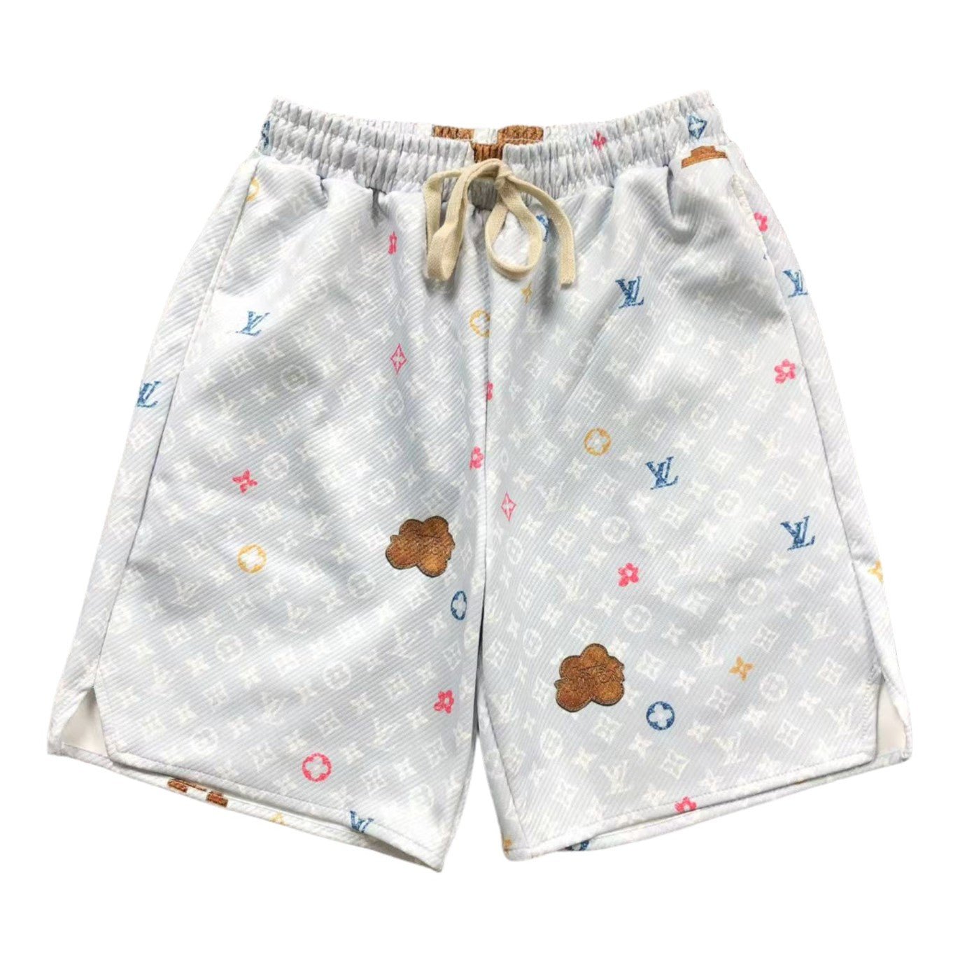 LOUIS VUITTON MONOGRAM SHORTS MULTICOLOR LIGHT GREY - Sin Sity Reps