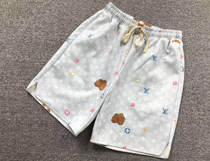 LOUIS VUITTON MONOGRAM SHORTS MULTICOLOR LIGHT GREY - Sin Sity Reps