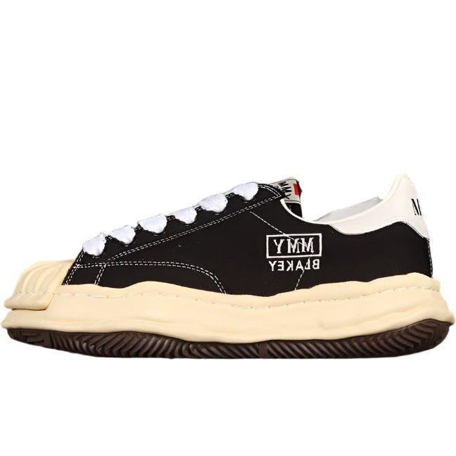 MAISON MIHARA YASUHIRO BLAKEY OG SOLE LEATHER LOW BEIGE BLACK - Sin Sity Reps