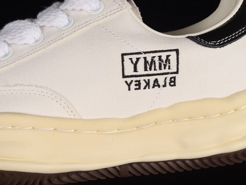 MAISON MIHARA YASUHIRO BLAKEY OG SOLE LEATHER LOW BEIGE WHITE - Sin Sity Reps