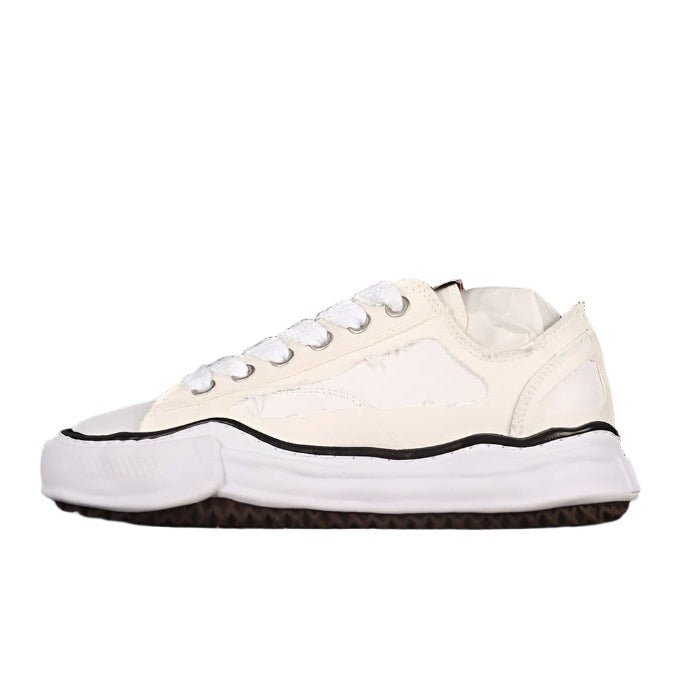 MAISON MIHARA YASUHIRO PETERSON OG SOLE CANVAS LOW WHITE - Sin Sity Reps