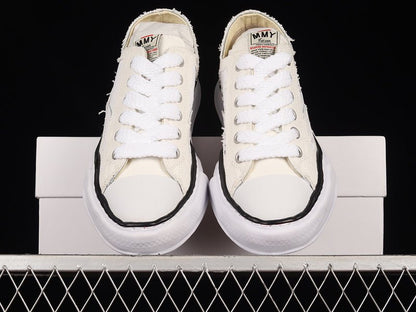 MAISON MIHARA YASUHIRO PETERSON OG SOLE CANVAS LOW WHITE - Sin Sity Reps