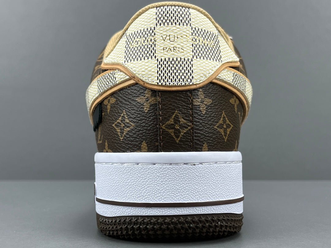 NIKE AIR FORCE 1 LOUIS VUITTON BROWN - Sin Sity Reps