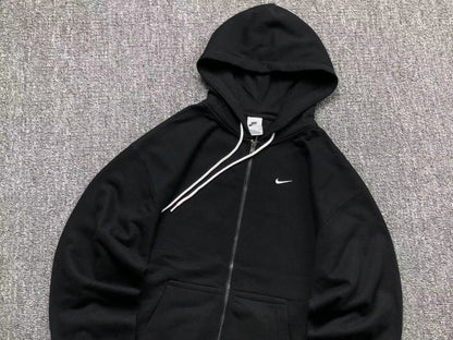 NIKE FULL ZIP HOODIE BLACK - Sin Sity Reps