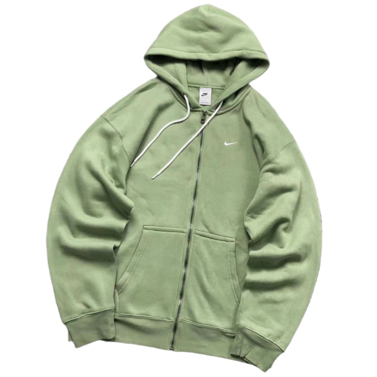 NIKE FULL ZIP HOODIE OIL GREEN - Sin Sity Reps