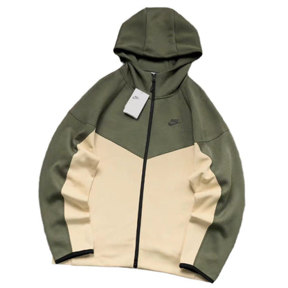 NIKE TECH FLEECE HOODIE NEUTRAL OLIVE/MEDIUM OLIVE/BLACK - Sin Sity Reps